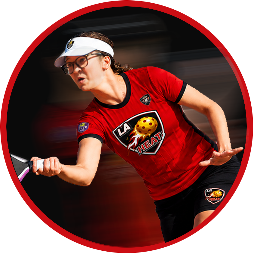 Angela player-profiles Official LA Heat pickleball team logo – Ultimate Pickleball League franchise